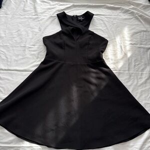 Lulu's Chic Black Mini Dress